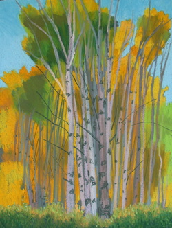 Boulder Mountain, pastel, fall color, Scotty Mitchell