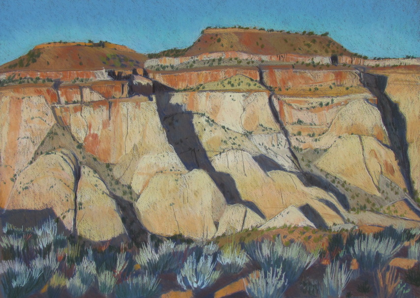 Scotty Mitchell, pastels,  landscape, Escalante, Utah