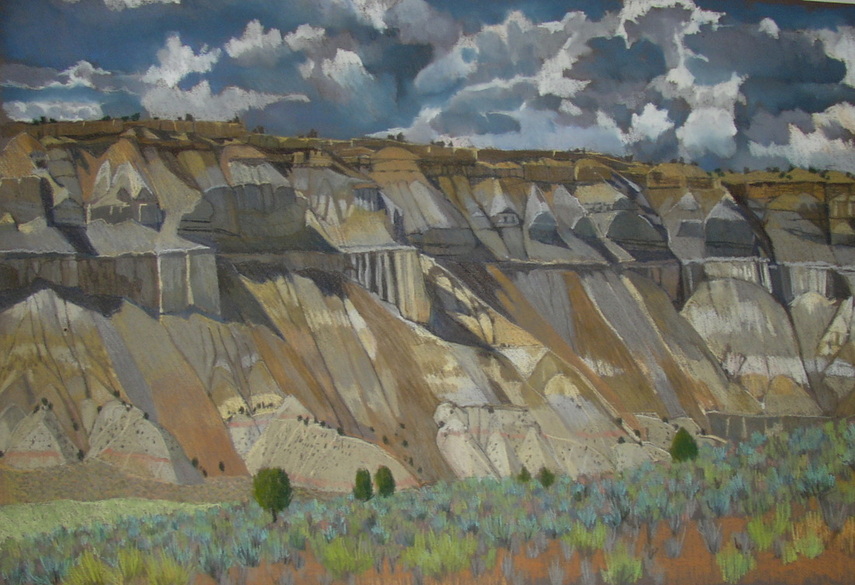Henrieville Utah, landscape, pastel, Scotty Mitchell