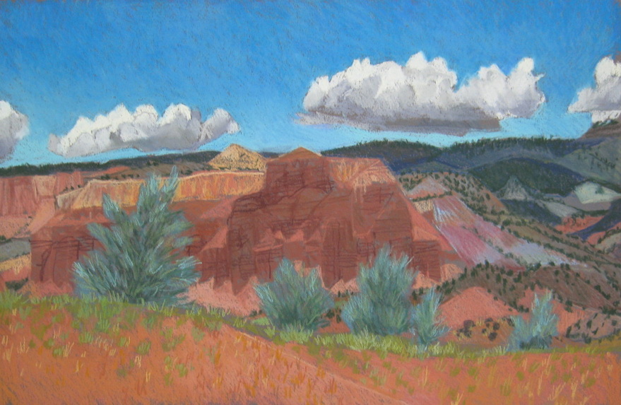 Torrey Utah, plein air, red rock, Scotty Mitchell, pastel