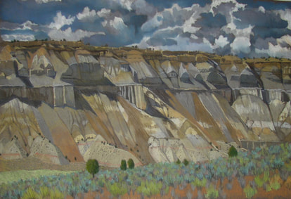 Henrieville Utah, landscape, pastel, Scotty Mitchell