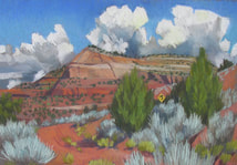 Long Canyon, GSENM, Utah, red rock' Scotty Mitchell, pastel